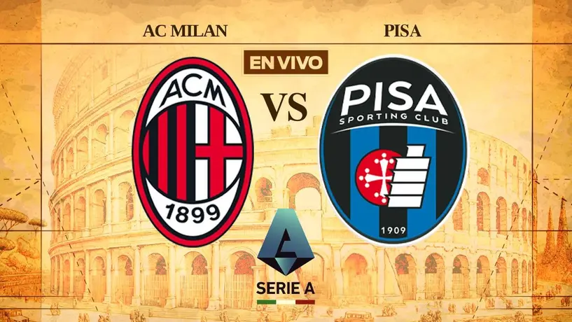 AC Milan vs Pisa EN VIVO Serie A Jornada 8
