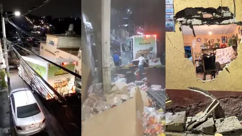 VIDEO: Camión de Jarritos pierde el control en ‘la bajada del diablo’ y revienta casa