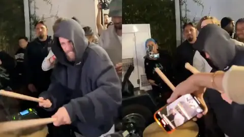 Justin Bieber toca tambora con banda sinaloense y se vuelve viral / VIDEO