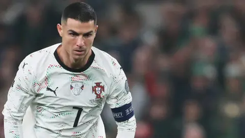 Así fue el emotivo festejo de Cristiano Ronaldo tras clasificación de Portugal al Mundial 2026