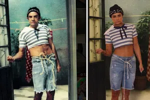 ¿Quién es quién? Aislinn Derbez causa sensación con su disfraz de Aarón Abasolo en Halloween