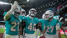 Miami Dolphins celebran triunfo en Madrid a lo Cristiano Ronaldo