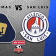 Pumas vs Atlético San Luis EN VIVO Liga MX Apertura 2025 Jornada 14