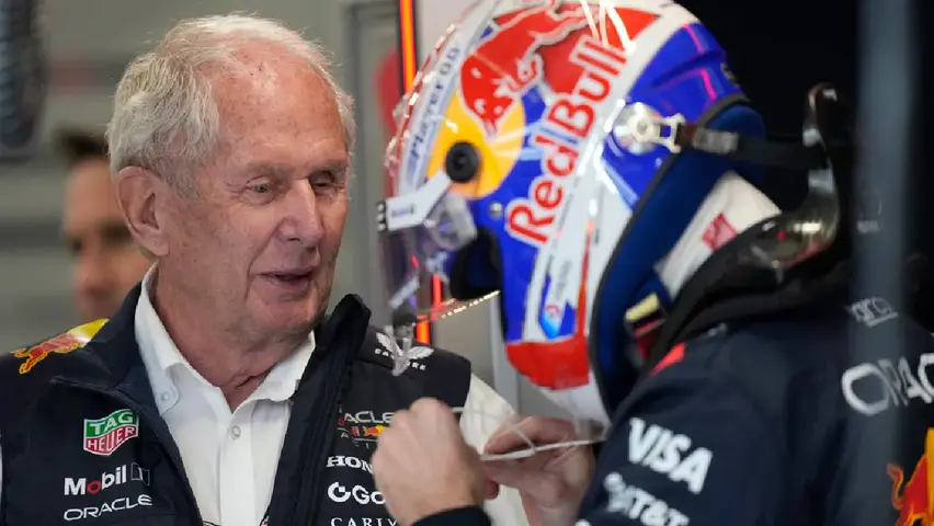 Helmut Marko y Max Verstappen | AP