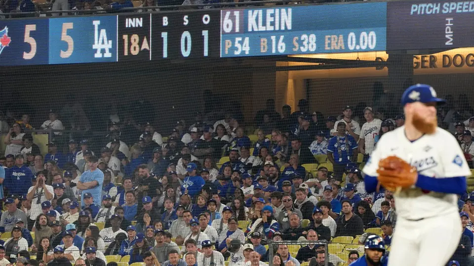 18 entradas de historia: Dodgers y Blue Jays igualan el récord del juego más largo en Serie Mundial
