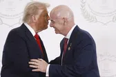 Gianni Infantino participó junto a Donald Trump en la cumbre por el acuerdo de paz en Gaza