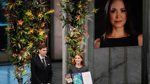 Premio Nobel de la Paz para María Corina Machado: ¿Por qué su hija tuvo que recoger el premio?