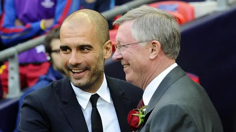 Pep Guardiola y Sir Alex Ferguson | Google
