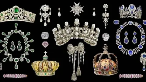 Lista de joyas robadas del Museo del Louvre; sólo se ha recuperado una