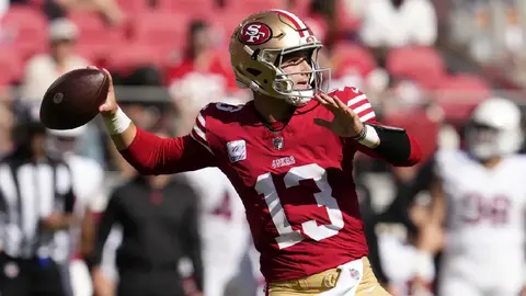 Brock Purdy se perderá su sexto partido consecutivo como titular; aunque podría ser suplente