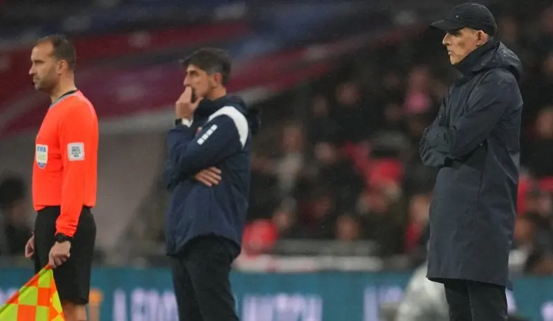 Pauno y Tuchel en partido | AP