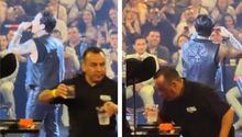 VIDEO: ¿Le cuidan el trago? Staff de Nodal revisa sus copas en concierto