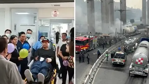 ISSSTE da de alta al último herido por explosión de pipa en Puente de La Concordia