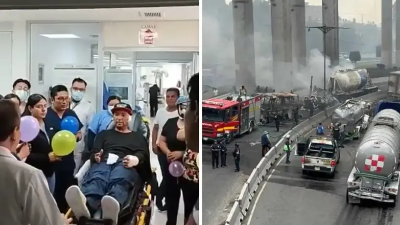 ISSSTE da de alta al último herido por explosión de pipa en Puente de La Concordia