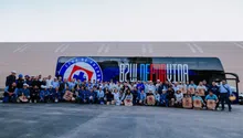 Cruz Azul visita la planta cementera en Puebla y convive con los trabajadores