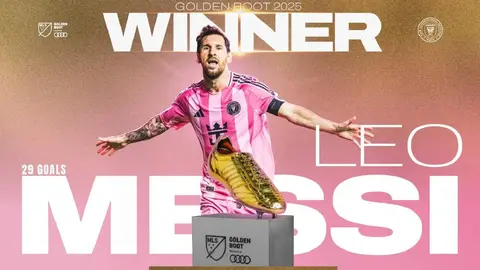 ¡Carlos V sigue siendo el rey! Messi gana la Bota de Oro pero no logra récord en la MLS
