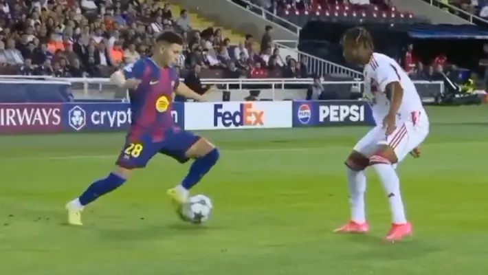 Roony Bardghji y la jugada de fantasía antes del quinto gol del Barça