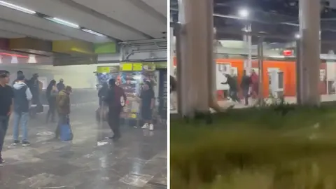VIDEOS / Metro CDMX: Riñas, petardos y pánico en Villa de Aragón y La Raza