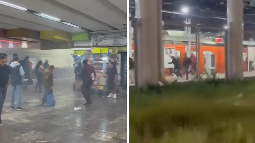 VIDEOS / Metro CDMX: Riñas, petardos y pánico en Villa de Aragón y La Raza