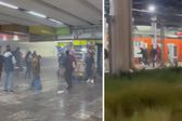 VIDEOS / Metro CDMX: Riñas, petardos y pánico en Villa de Aragón y La Raza