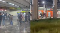 VIDEOS / Metro CDMX: Riñas, petardos y pánico en Villa de Aragón y La Raza