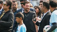 ¡Bolita! La visita de Lionel Messi a India genera errores por la emoción