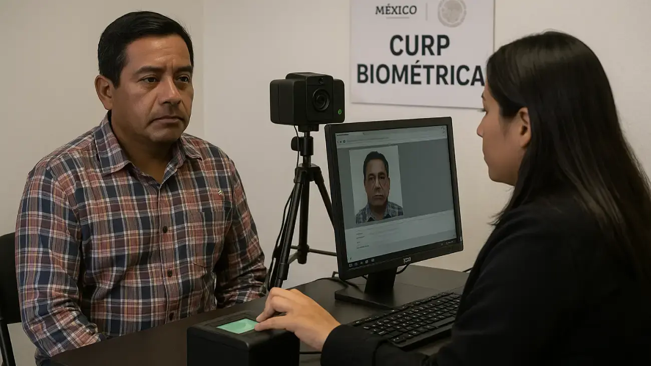 El trámite de la CURP biométrica 2026 debe realizarse de manera presencial en los módulos habilitados. / IA