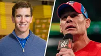 Eli Manning 'lanza dardo' a John Cena en su video de despedida