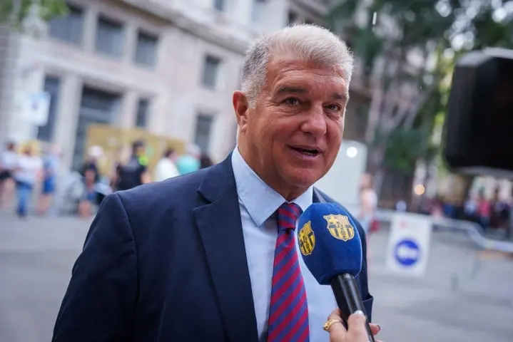 Joan Laporta, presidente del Barcelona | AP