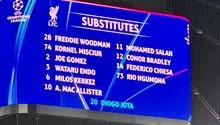 Diogo Jota es homenajeado por Frankfurt en el partido ante Liverpool
