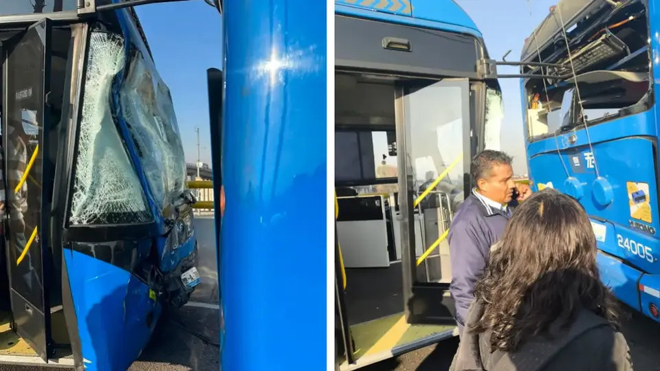 Conductor del Trolebús Elevado se duerme y provoca choque en Santa Martha: 26 heridos