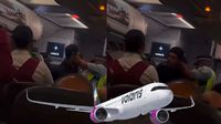 Filtran video de pasajero violento que fue detenido por la Guardia Nacional en vuelo de Volaris