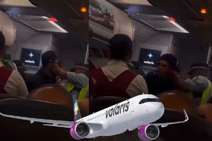 Filtran video de pasajero violento que fue detenido por la Guardia Nacional en vuelo de Volaris