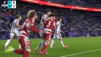 El beso de Iván Alejo que desató una expulsión y polémica en el Valladolid vs Granada