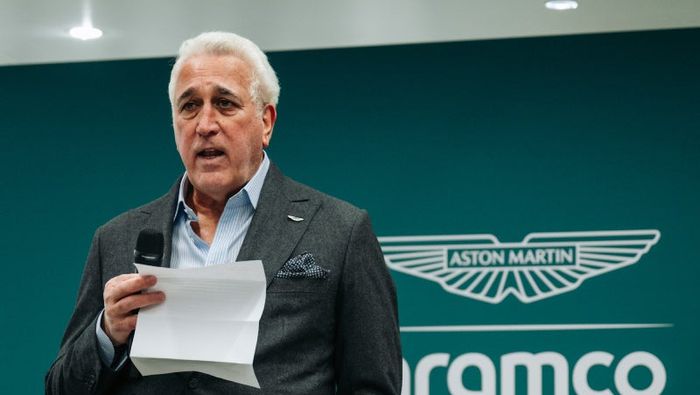 Lawrence Stroll, dueño de Aston Martin, durante una presentación | astonmartinf1