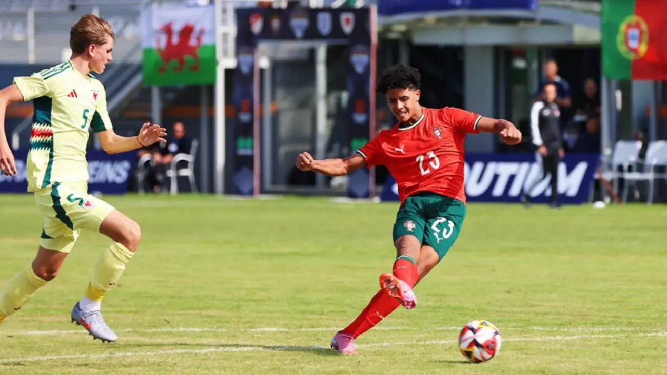 Cristiano Ronaldo Jr. con Portugal | X: @skworldfootball