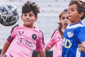 Ciro Messi, hijo menor de Lionel, se luce con golazo de tiro libre en las inferiores del Inter de Miami