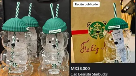 Hasta 8 mil pesos en reventa por el vaso Bearista de Starbucks