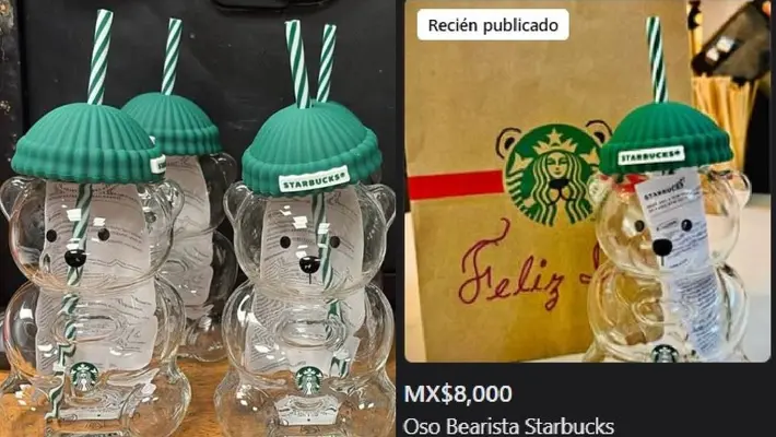 Hasta 8 mil pesos en reventa por el vaso Bearista de Starbucks