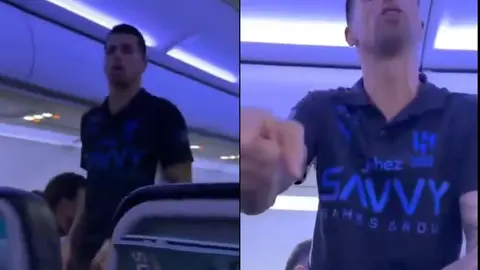 Joao Cancelo es captado tras agresión a aficionado en un vuelo comercial