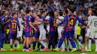 ¡Hay tiro! Real Madrid vs Barcelona termina con bronca entre jugadores