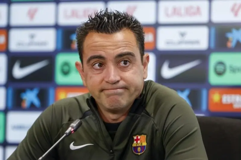 Xavi en conferencia de prensa | AP