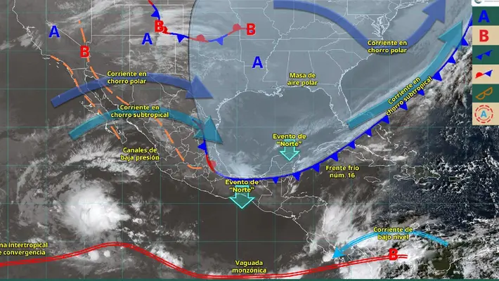 Frío, viento y lluvias: se viene un viernes bravo en varios estados de México