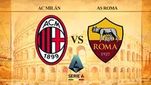 AC Milán vs AS Roma: ¿Cuándo y dónde ver el juego de la J10 de la Serie A?