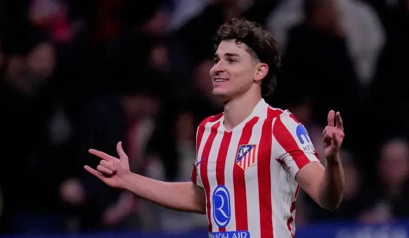 Julián Álvarez  marcó doblete en la victoria del Atlético de Madrid| AP