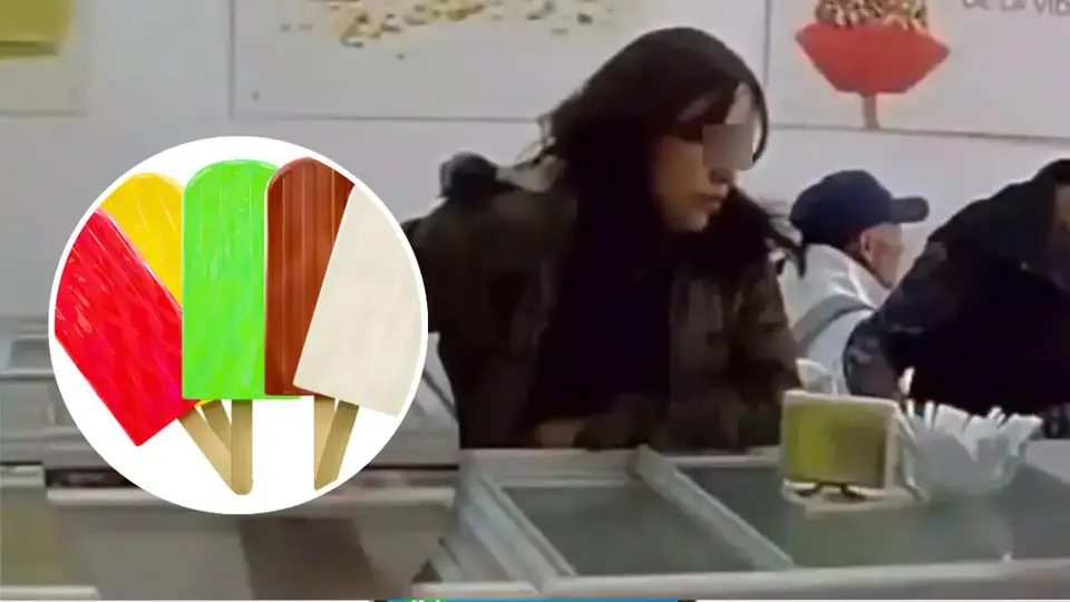 Viral: graban a madre e hija robando paletas de hielo en heladería de Pachuca