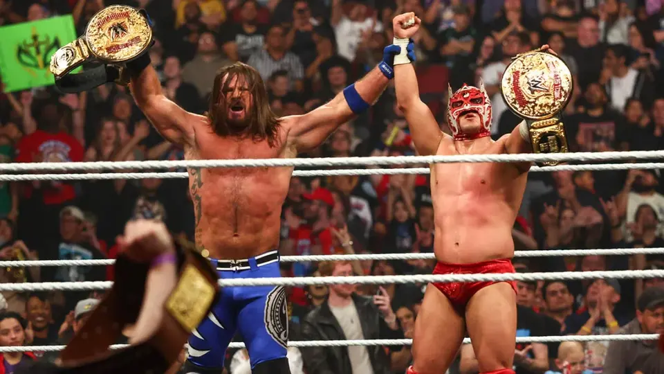 ¡Dragón Fenomenal! AJ Styles y Dragon Lee retuvieron los campeonatos mundiales en pareja en Raw