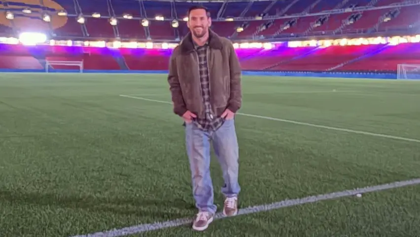Lionel Messi en el Camp Nou |