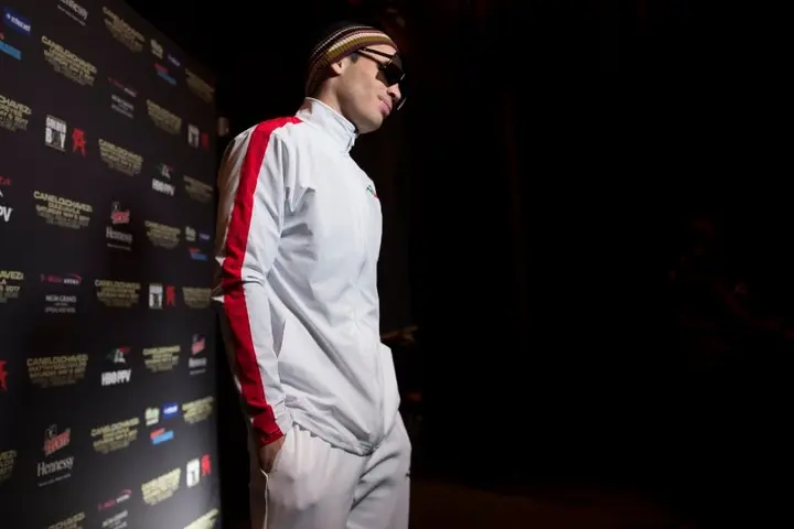 Julio César Chávez Jr durante un evento previo a una pelea | MEXSPORT