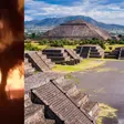 Fuego en Teotihuacán: así se vivió el incendio detrás de la Pirámide de la Luna / VIDEO
